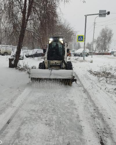 В Новосибирске начались снегопады