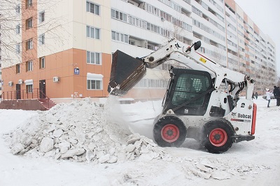С начала декабря с территории района вывезли 3 441 кубометр снега