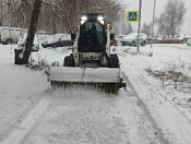 В Новосибирске начались снегопады