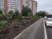 Продолжается благоустройство парка на ул. Герцена