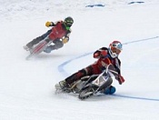 Первый этап Кубка Сибири по мотогонкам на льду состоялся в Кировском районе