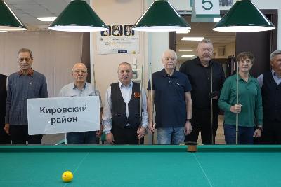 Ветераны спорта приняли участие в соревнованиях по бильярду