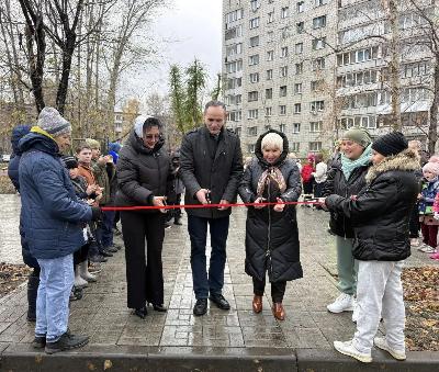«Парк Надежды» открыли 22 октября в Кировском районе на территории ТОС «Пограничный» (председатель Надежда Алексеева)