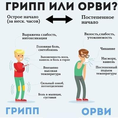 Что общего у ОРВИ и гриппа?
