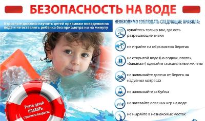 У воды без беды – соблюдайте правила безопасности!