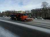 Кировский район подготовился к сегодняшнему снегу!